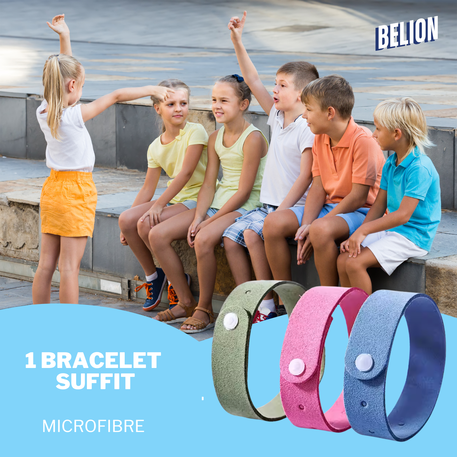 Bracelet anti moustique 100% naturel - 10 unités