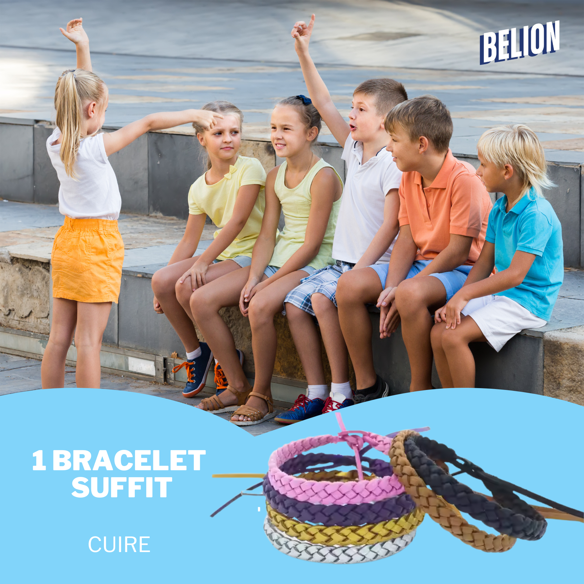 Bracelet anti moustique 100% naturel - 10 unités