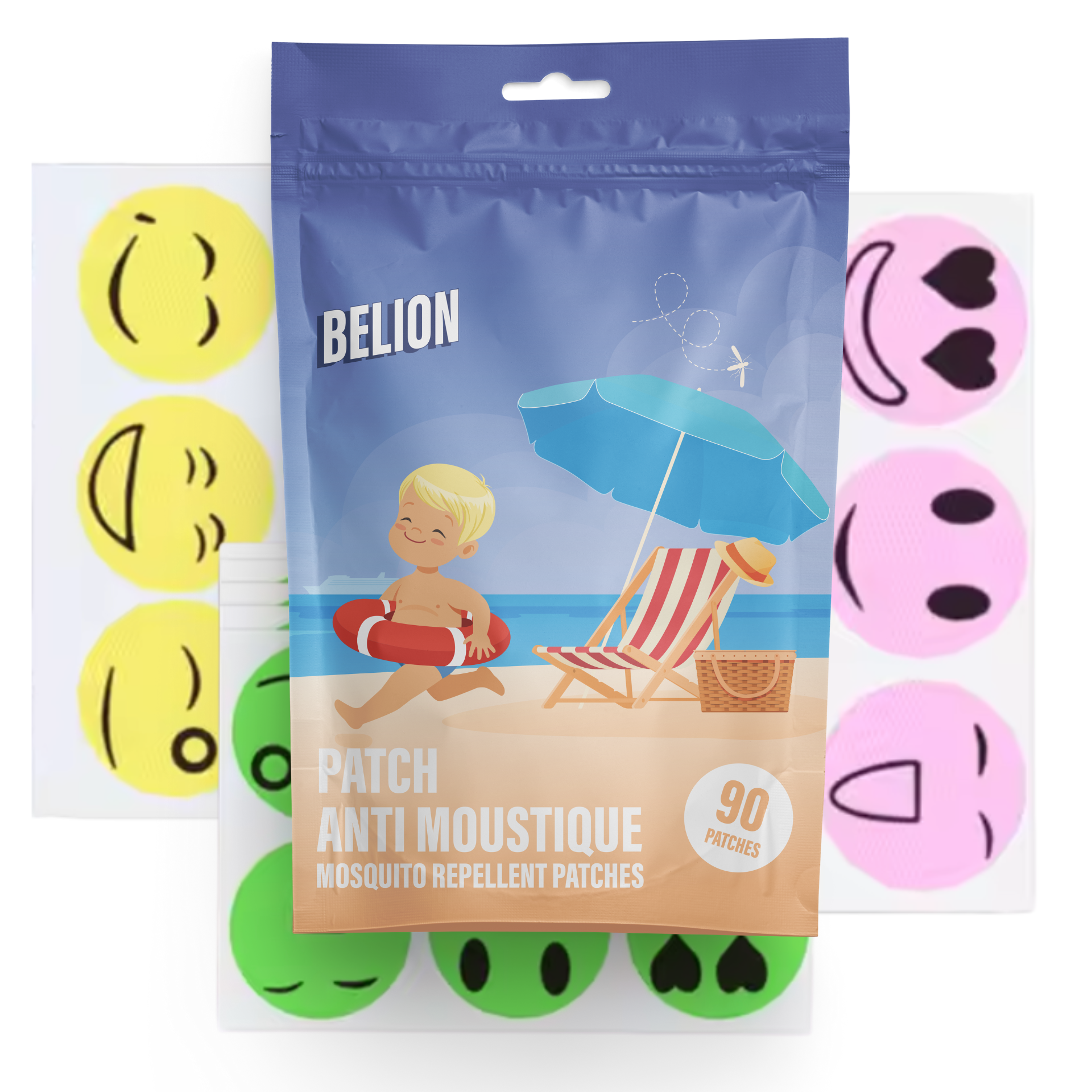 Patch anti moustique 100% naturel - 90 unités