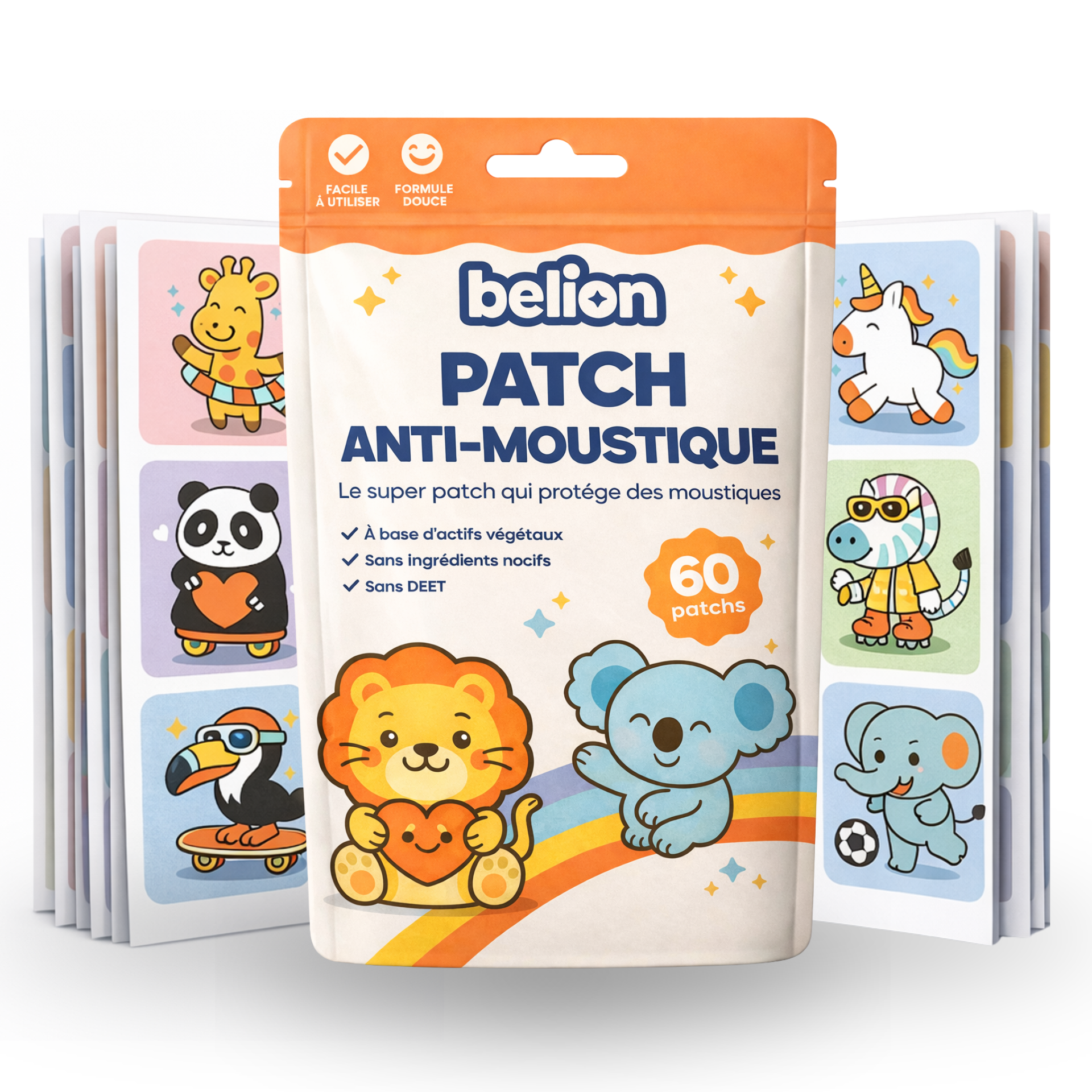 NEW ! Patchs anti-moustiques pour enfants x60