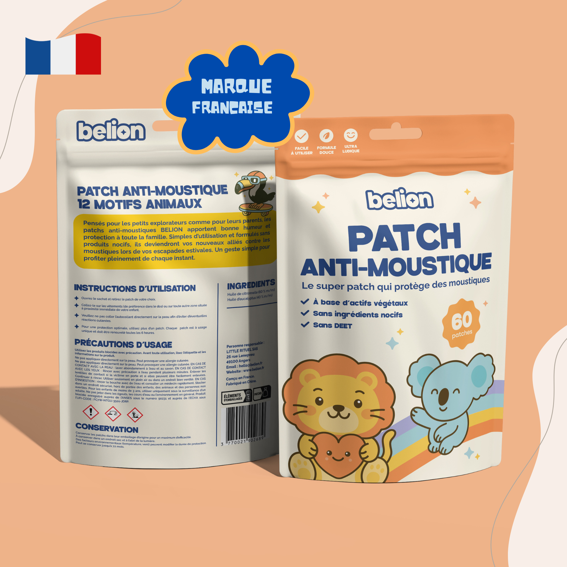 NEW ! Patchs anti-moustiques pour enfants x60
