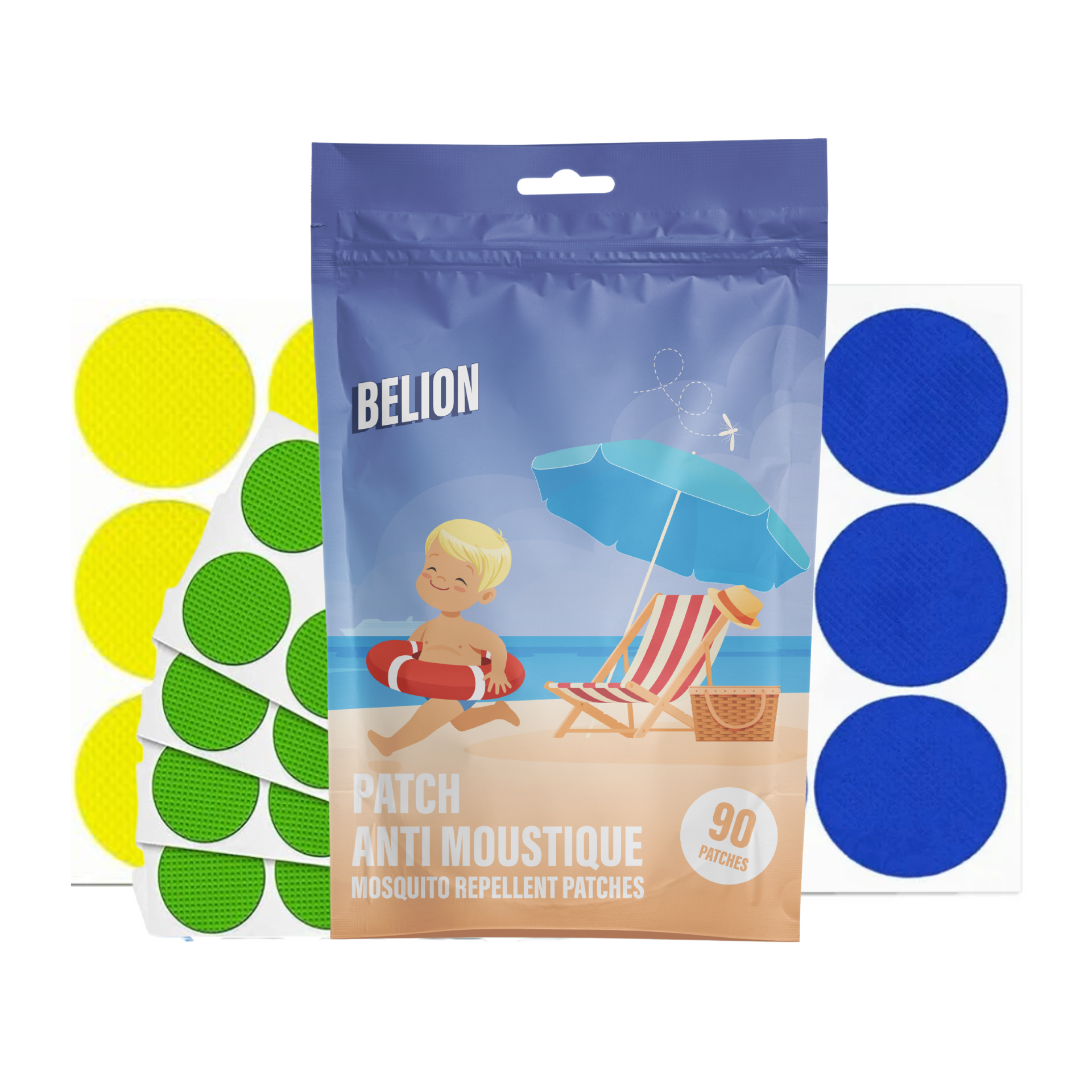 Patch anti moustique 100% naturel - 90 unités